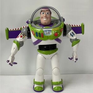 Toy Story Buzz Light Year 12" Mattel Lights Up Talks, Makes Sounds Disney Pixar